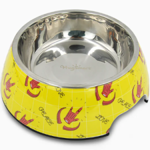 Hugsmart Dog Bowl Peace and Love Bowl Large