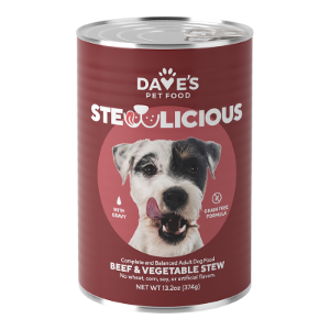 Dave's Beef & Vegetables Grain Free 13oz Dog Food Can