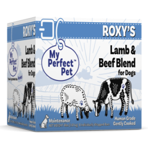 MY PERFECT PET ROXY'S BLEND Lamb & Beef 4# Gently Cooked Dog Food