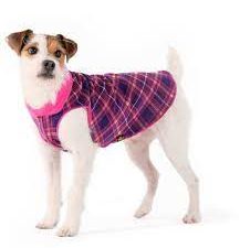 Gold Paw Fleece Mulberry Plaid 12