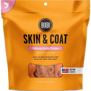 Bixbi Skin & Coat Salmon Jerky 10oz Dog Treat