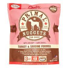 Primal Turkey/Sardine Nugs 3#