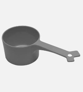 Messy Mutts 1cup Food Scoop Grey