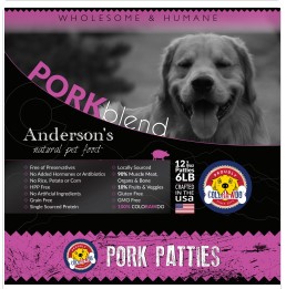 Anderson's 8oz Pork Patties 6#
