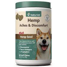 NaturVet Hemp Aches & Discomfort 60 CT