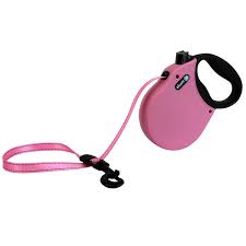 Alcott Adventure Retractable Leash Pink Small