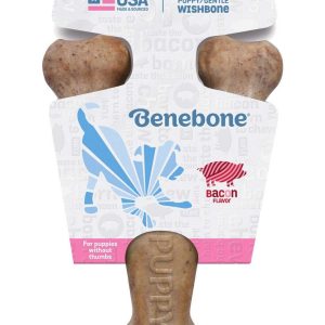 Benebone Bacon Wishbone Medium Puppy