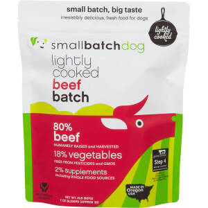 Small Batch Lightly Cooked Frozen Beef 5# Dog Food