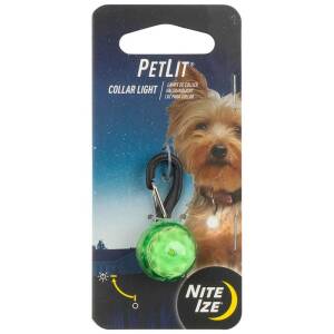 PetLit LED Collar Jewel Light Green