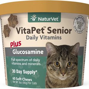 NaturVet VitaPet Senior Cat Chews 60count