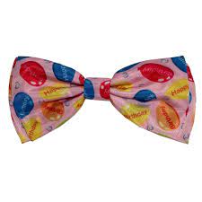 Huxley & Kent Bow Tie Party Time Pink Large