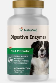 NaturVet Digestive Enzymes 60 Tabs