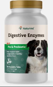 NaturVet Digestive Enzymes 90 Tabs