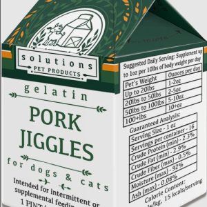 Solutions Pet Products Pork Jiggles 1 Pint 16oz