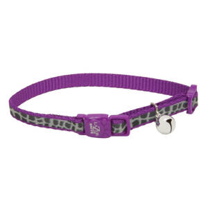 Coastal LaZer Brite Cat Collar Purple Giraffee