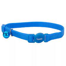 Coastal Cat Collar Safety Blue (8" 12")
