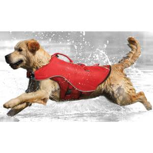 Kurgo Surf N’ Turf Dog Life Jacket Flotation Life Vest for Swimming and Boating Dog Lifejacket with Rescue Handle and Reflective Accents Machine Washable