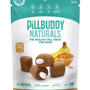 Presidio Pill Buddy Naturals, Peanut Butter & Banana Recipe for Dogs, 1 Pack, 30 Count
