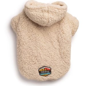 Fabdog Sweater Sherpa Hoodie Cream 24"