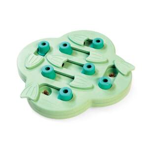 Outward Hound Puppy Hide N' Slide Green Interactive Treat Puzzle Dog Toy