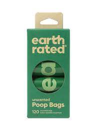 Earth Rated Unscented Poop Bag Rolls 120 Count