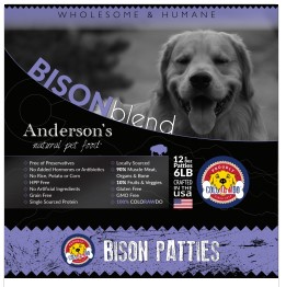 Anderson's 8oz Bison Patties 6#
