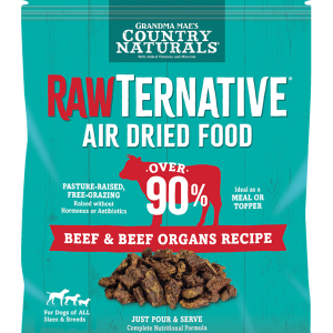 Grandma Mae's RawTernative Beef #1 Air Dried Dog Food