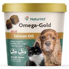 NaturVet Omega Gold & Salmon Oil 90ct