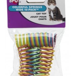 SPOT Ethical Pet Colorful Wide Springs 10 Pack Cat Toys