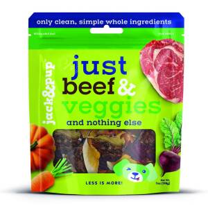 Jack & Pup "Just" Beef & Veggies 7oz Dog Treat