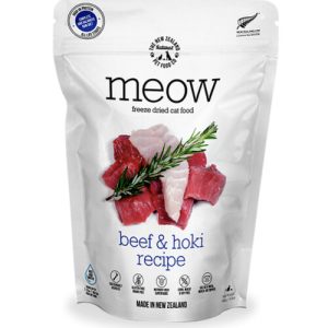 Meow Beef & Hoki Freeze Dried Cat Food 1.76oz