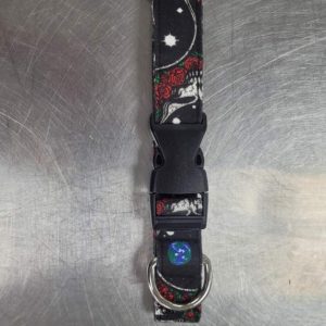 Muttin Fancy Dog Collar Space Your Face Medium