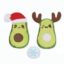 HugSmart Avocado Christmas Cat Toy