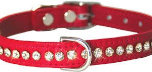 OMNIPET RED JEWELED 10" Dog Collar