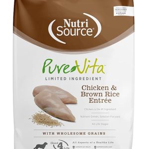 Pure Vita Chicken & Brown Rice 25# Dog Food