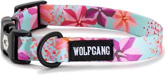 Wolfgang DigiFloral Large dog Collar 1 in 18-26 Length - Cosmo's