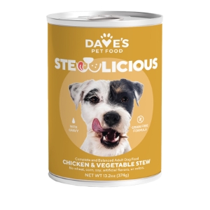 Dave's Stewlicious Chicken & Vegetable Grain Free 13.2oz Dog Food Can