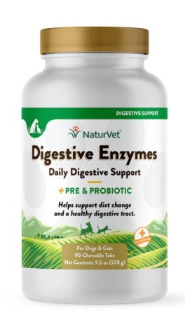 NaturVet Digestive Enzymes 90 Count Tabs NaturVet Digestive Enzymes 90 Count Tabs