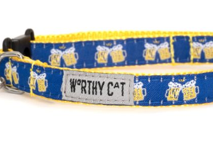 The Worthy Cat Cheers! Cat Collar One Size (10")