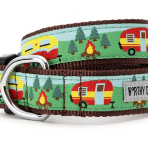 The Worthy Dog Happy Camper Dog Collar Small