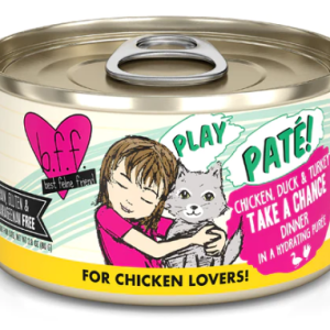 Weruva B.F.F. Take A Chance PLAY Chicken, Duck, Turkey 5.5oz Cat Food Can