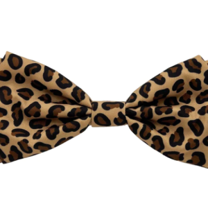 Huxley & Kent Tan Leopard Bowtie Large