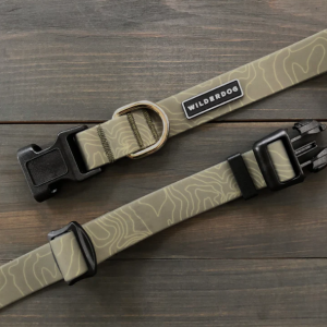 Wilderdog Olive Waterproof Dog Collar Small
