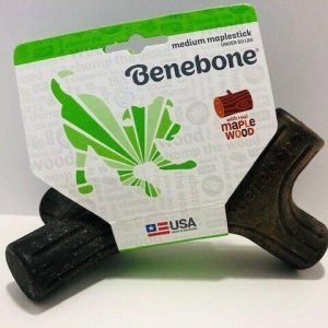 Benebone MaplesTick Durable Dog Chew Toy for Aggressive Chewers, Real Maplewood, Made in USA