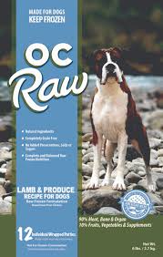 OC Raw lamb 6# patties raw dog food