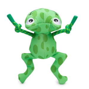 FabDog Floatie Dog Toy Frog