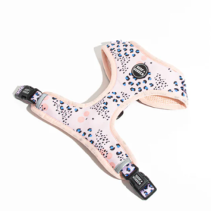 Woof & Wonder SPOTTED IN THE CITY Pink Leopard Adjustable Dog Harness Large