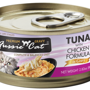 Fussie Cat Tuna & Chicken In Gravy 2.82oz Cat Food Can