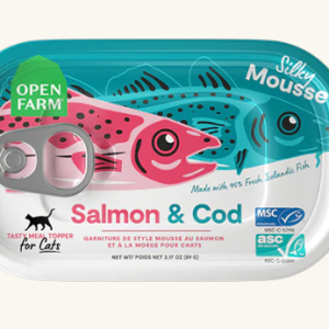 Open Farm Salmon Silky Mousse Cat Meal Topper Can 3.17oz