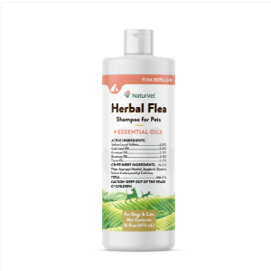 NaturVet Herbal Flea Shampoo 16oz - Retail Store - Natural New Cat Flea Shampoo Oil With Lavender Concentrate